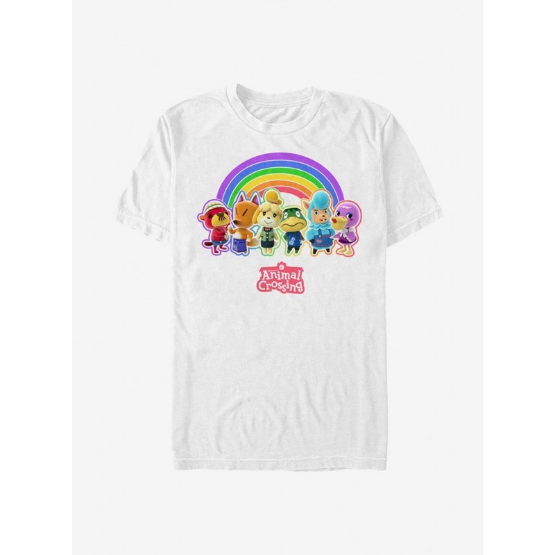 Huge Discount Animal Crossing Rainbow Lineup T-Shirt $10.99 T-Shirts