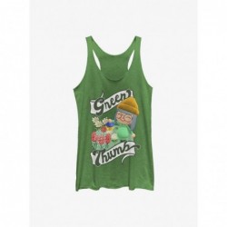 Fashion Nintendo Animal Crossing Green Thumb Girls Raw Edge Tank $9.53 Tanks