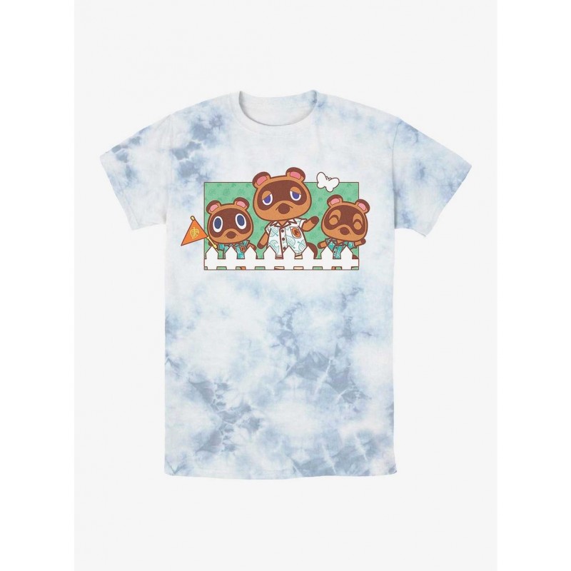 Special Nintendo Animal Crossing Nook Family Tie-Dye T-Shirt $7.77 T-Shirts