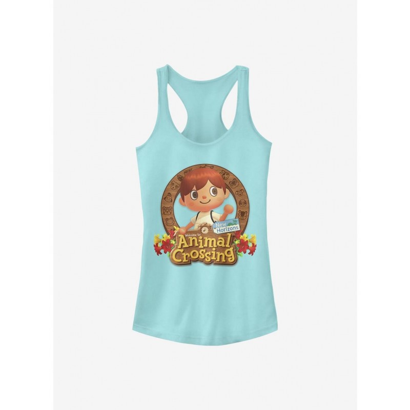 Hot Selling Nintendo Animal Crossing Villager Emblem Girls Tank $8.17 Tanks