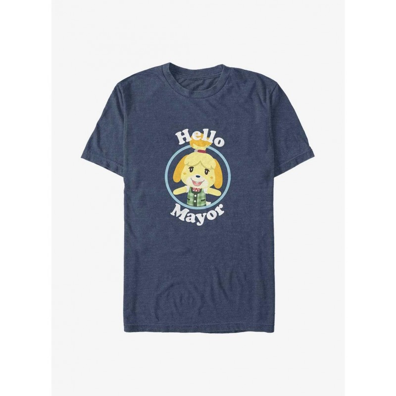 Unique Animal Crossing Isabelle Hello Mayor Big & Tall T-Shirt $11.24 T-Shirts