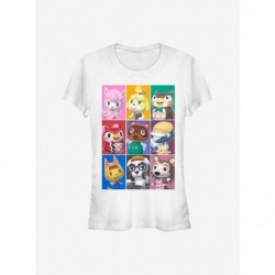 Exclusive Nintendo Animal Crossing Animal Blocks Girls T-Shirt $10.21 T-Shirts