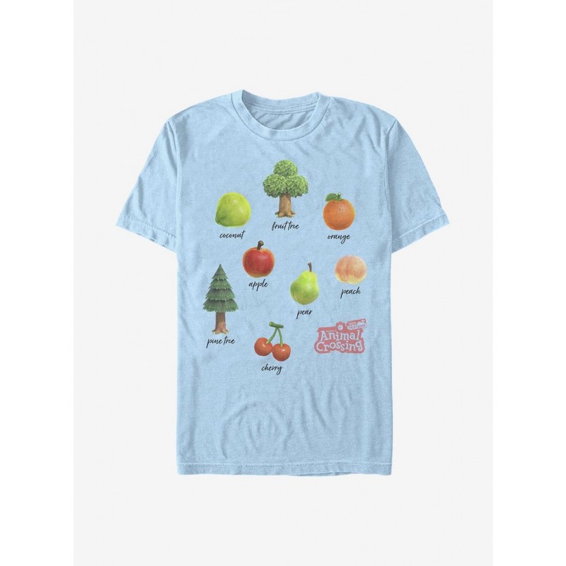 Hot Sale Nintendo Animal Crossing Fruits And Trees T-Shirt $10.04 T-Shirts