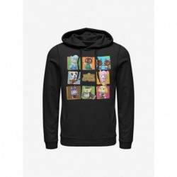 High Quality Nintendo Animal Crossing 8 Character Paste Up Hoodie $17.60 Hoodies