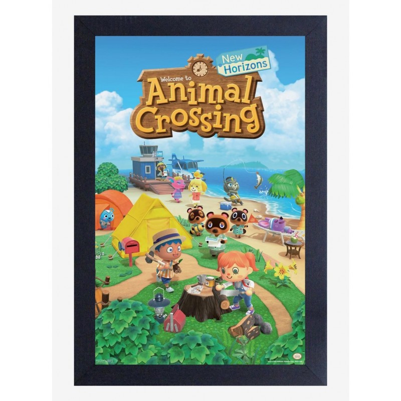 Best Deal Animal Crossing: New Horizons Pathway Framed Wood Wall Art $10.21 Others