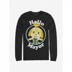 Discount Animal Crossing Hello Mayor Long-Sleeve T-Shirt $8.42 T-Shirts