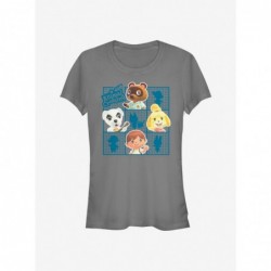 Seasonal Sale Animal Crossing Character Grid Girls T-Shirt $7.47 T-Shirts