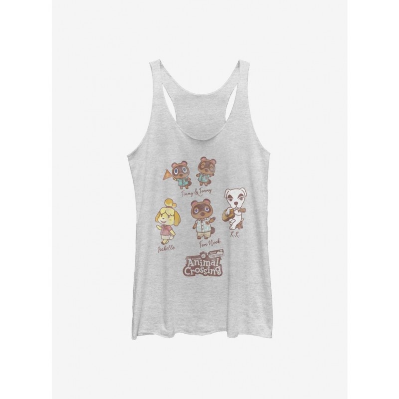 Fashion Animal Crossing Character Textbook Girls Tank $6.22 Tanks