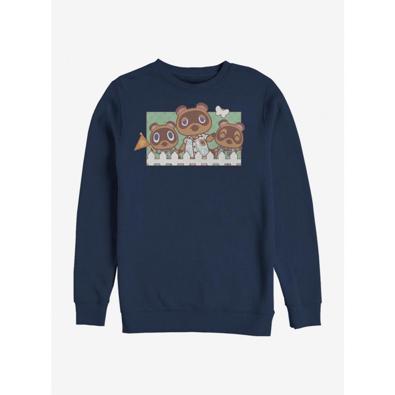 New Arrival Animal Crossing Nook Family Crew Sweatshirt $13.87 Sweatshirts