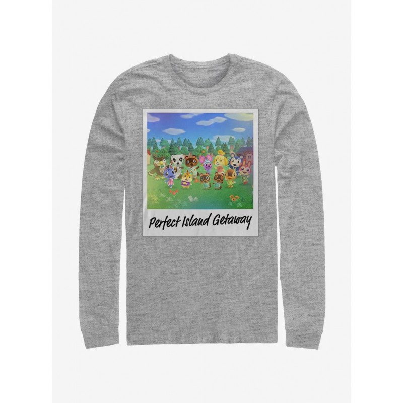 Huge Discount Animal Crossing Island Getaway Long-Sleeve T-Shirt $10.26 T-Shirts