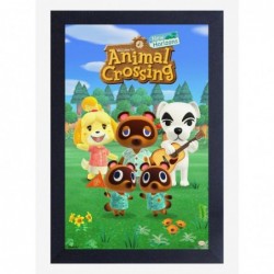 Crazy Deals Animal Crossing New Horizons Group Portrait Framed Poster $7.97 Posters