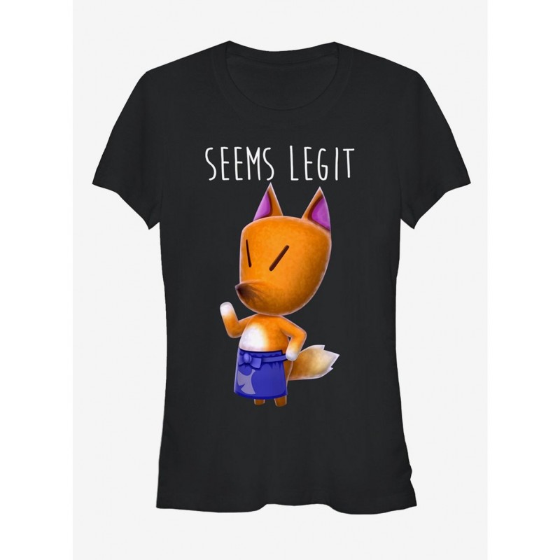 Premium Nintendo Animal Crossing Redd the Fox Seems Legit Girls T-Shirt $8.72 T-Shirts