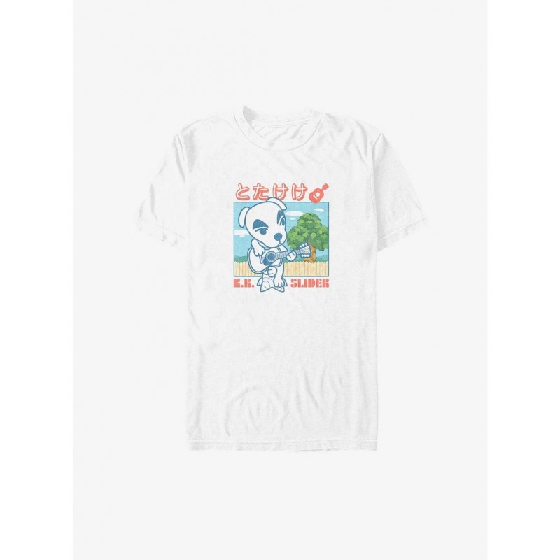 Hot Sale Nintendo Animal Crossing K.K. Slider Guitar Big & Tall T-Shirt $11.96 T-Shirts