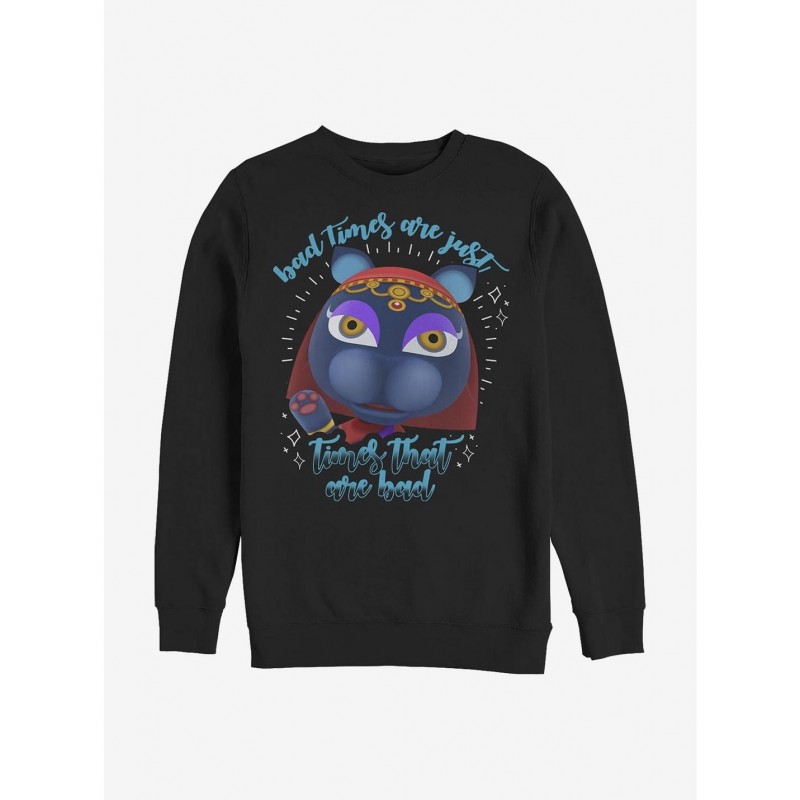 Discount Nintendo Animal Crossing Bad Times Crew Sweatshirt $12.99 Sweatshirts