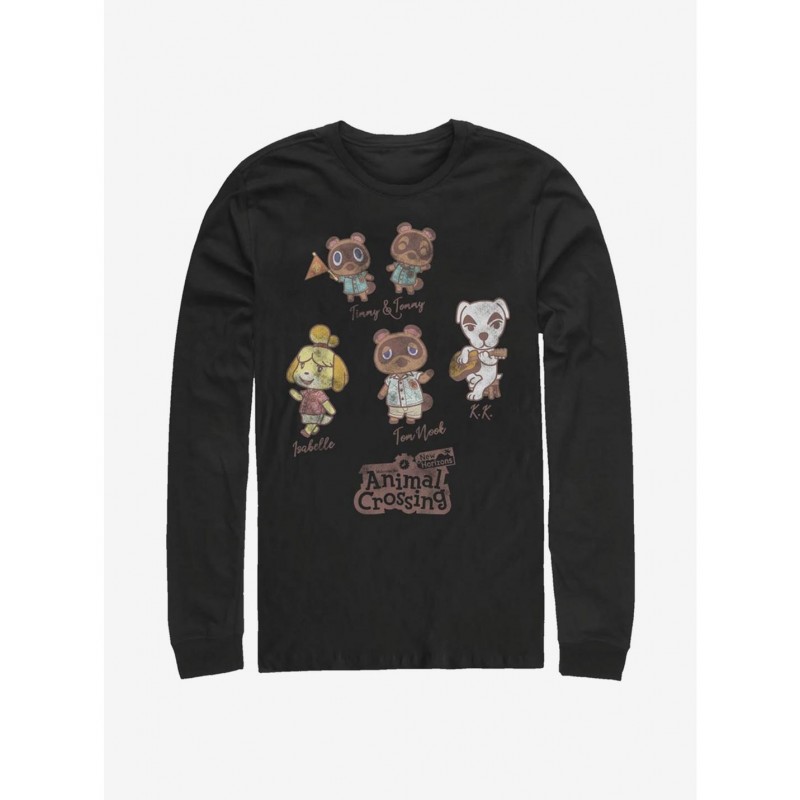 Fashion Animal Crossing Character Textbook Long-Sleeve T-Shirt $11.32 T-Shirts