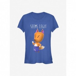 Premium Nintendo Animal Crossing Redd the Fox Seems Legit Girls T-Shirt $8.72 T-Shirts