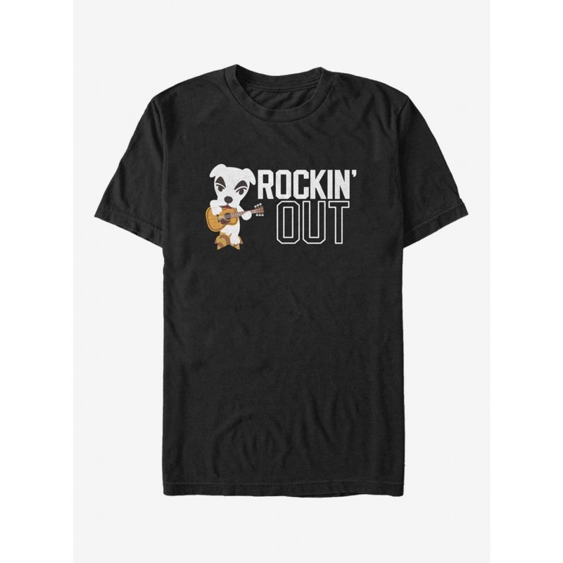 Hot Selling Extra Soft Nintendo Animal Crossing Rockin' Out T-Shirt $13.87 T-Shirts