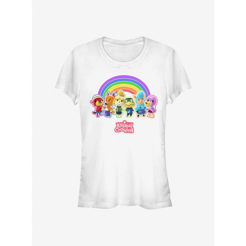 Value for Money Animal Crossing Rainbow Lineup Girls T-Shirt $12.20 T-Shirts