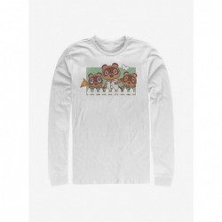 Huge Discount Animal Crossing: New Horizons Nook Family Long-Sleeve T-Shirt $9.74 T-Shirts