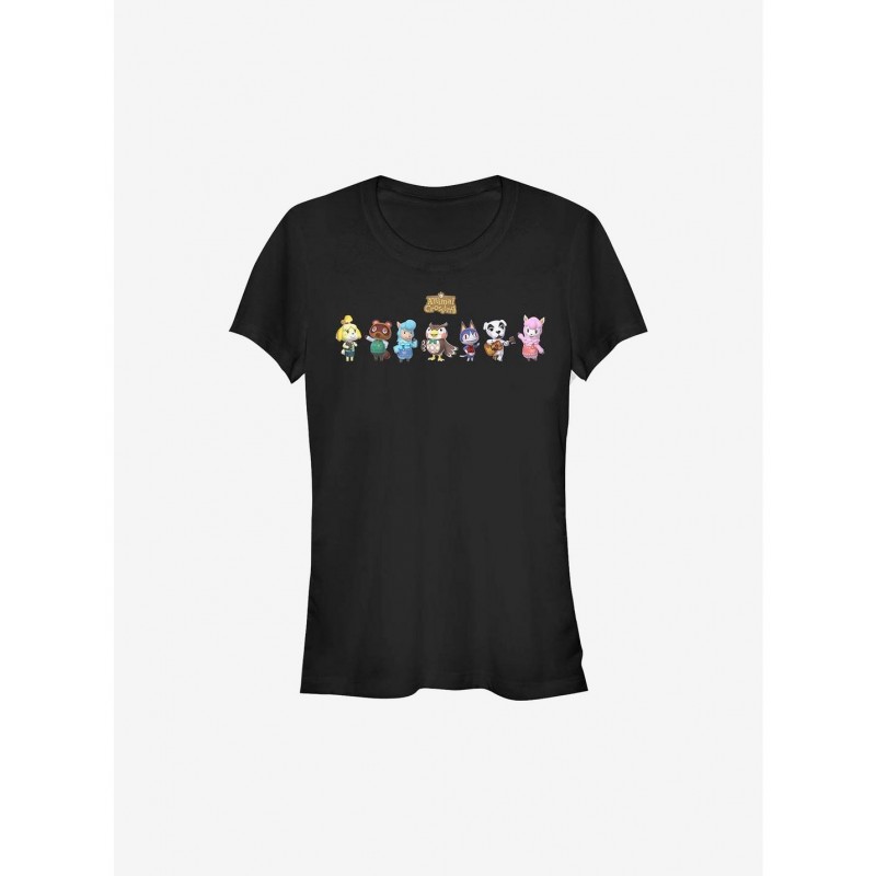 Limited Time Special Nintendo Animal Crossing Main Players Girls T-Shirt $9.96 T-Shirts