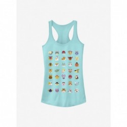 Big Sale Nintendo Animal Crossing Character Heads Girls Tank $9.76 Tanks