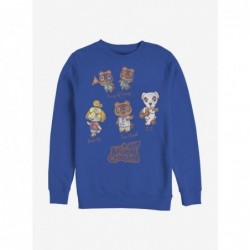 Flash Deal Nintendo Animal Crossing Character Textbook Crew Sweatshirt $11.81 Sweatshirts