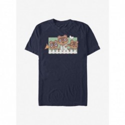 Seasonal Sale Animal Crossing Nook Family T-Shirt $11.71 T-Shirts