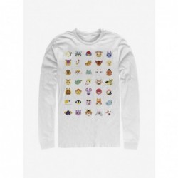 Limited Time Special Nintendo Animal Crossing Character Heads Long-Sleeve T-Shirt $8.69 T-Shirts