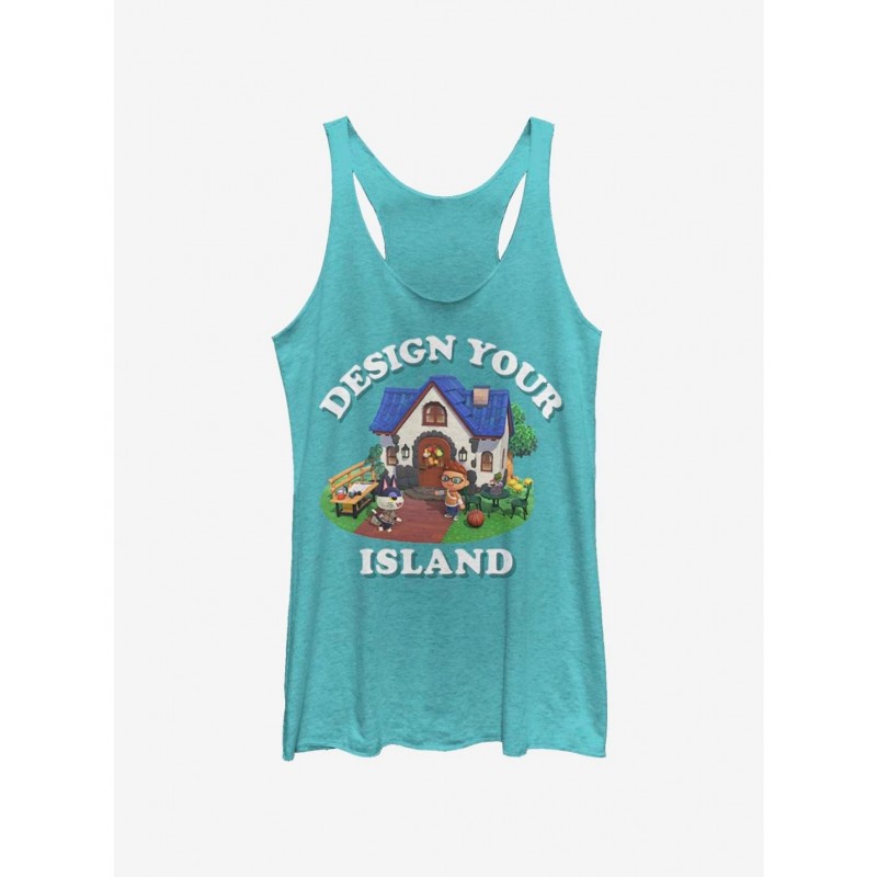 Clearance Animal Crossing Design Your Island Girls Tank $10.15 Tanks