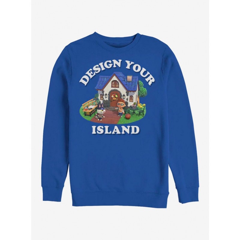 Discount Animal Crossing Design Your Island Sweatshirt $9.74 Sweatshirts