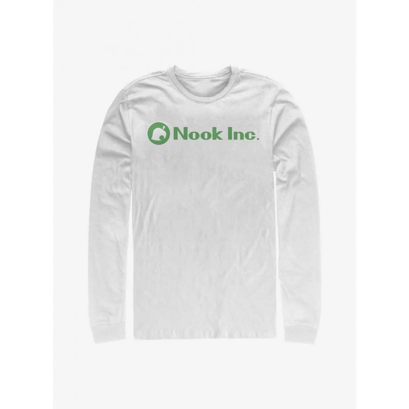 Exclusive Nintendo Animal Crossing Nook Inc Engineering Long-Sleeve T-Shirt $9.21 T-Shirts