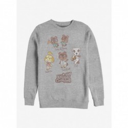 Clearance Animal Crossing Character Textbook Crew Sweatshirt $10.04 Sweatshirts