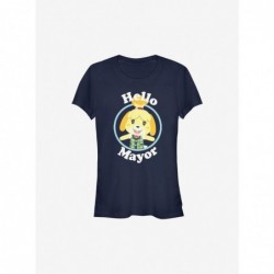 Wholesale Nintendo Animal Crossing Isabelle Hello Mayor And Quit Girls T-Shirt $11.45 T-Shirts