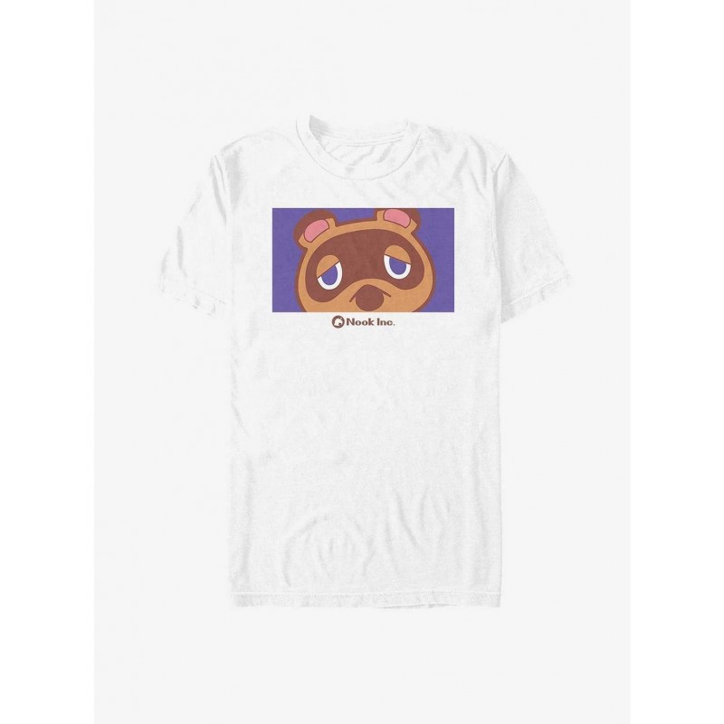 Unique Nintendo Animal Crossing Nook Closeup T-Shirt $11.23 T-Shirts