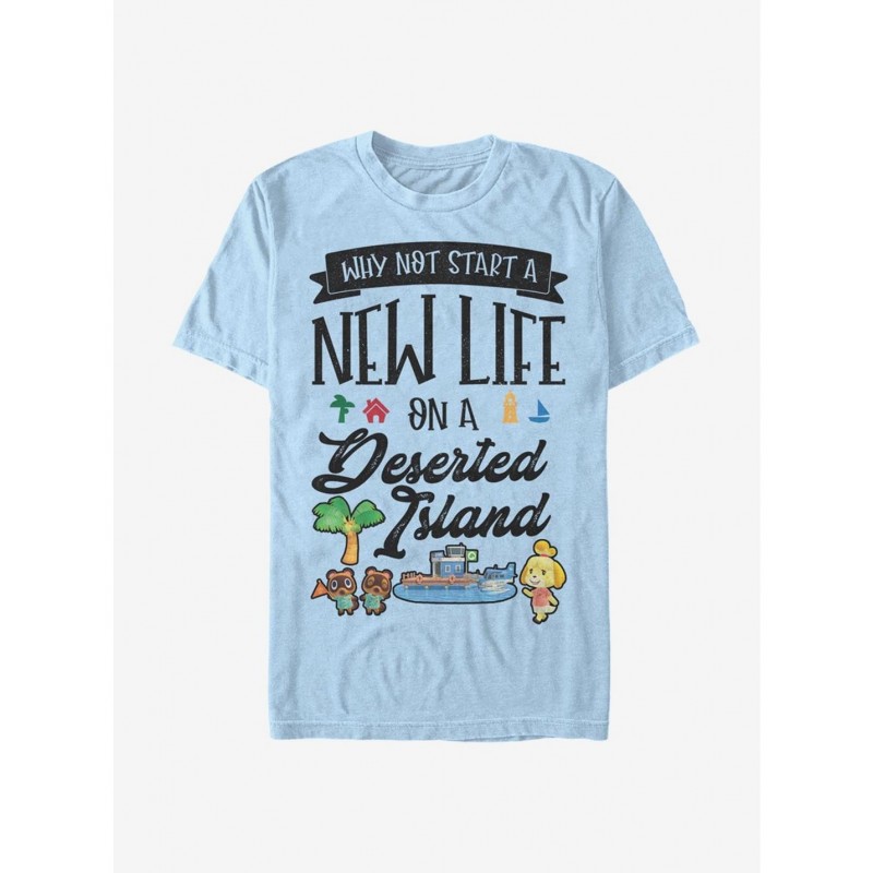 Value for Money Animal Crossing Start A New Life T-Shirt $9.56 T-Shirts