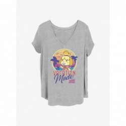 Discount Animal Crossing Vacation Mode Girls T-Shirt Plus Size $7.86 T-Shirts