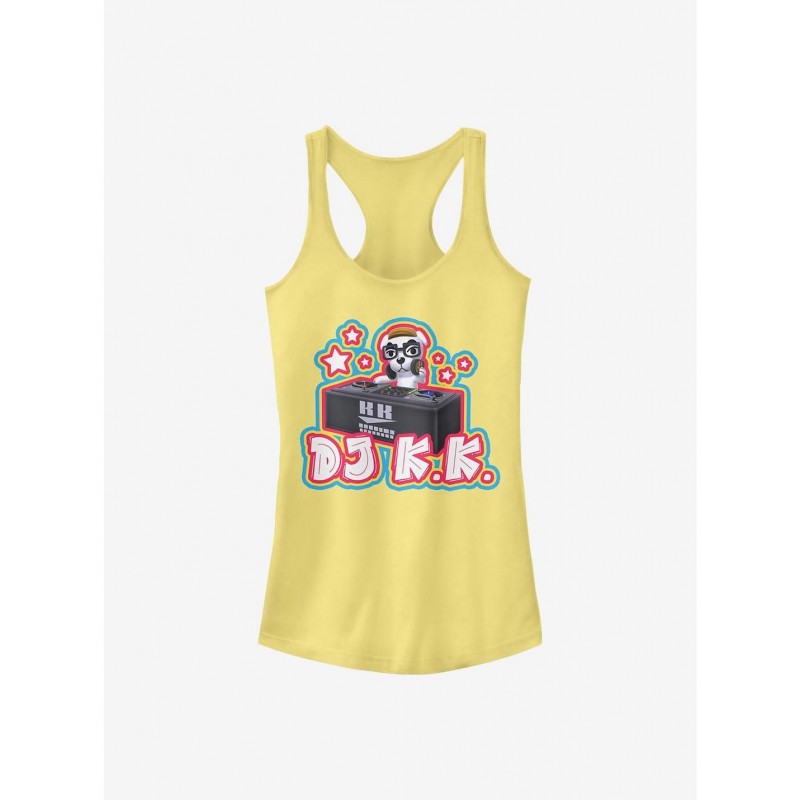 Pre-sale Discount Nintendo Animal Crossing DJ K.K. Japanese Pop Girls Tank $8.76 Tanks