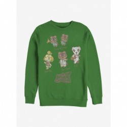 Seasonal Sale Nintendo Animal Crossing Character Textbook Crew Sweatshirt $14.17 Sweatshirts