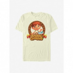 Flash Deal Nintendo Animal Crossing Villager Emblem T-Shirt $7.89 T-Shirts