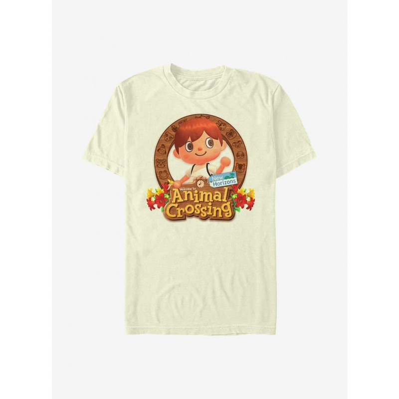 Flash Deal Nintendo Animal Crossing Villager Emblem T-Shirt $7.89 T-Shirts