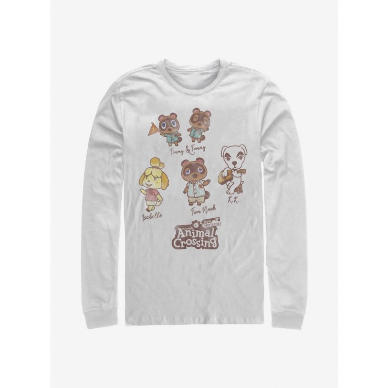 Wholesale Animal Crossing Character Textbook Long-Sleeve T-Shirt $9.48 T-Shirts