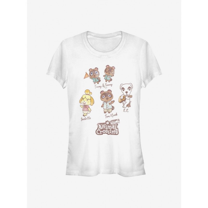 Hot Selling Animal Crossing Character Textbook Girls T-Shirt $9.46 T-Shirts