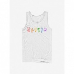 Unique Animal Crossing Line Art Rainbow Tank $8.37 Tanks