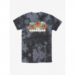 Trendy Nintendo Animal Crossing Nook Family Tie-Dye T-Shirt $12.43 T-Shirts