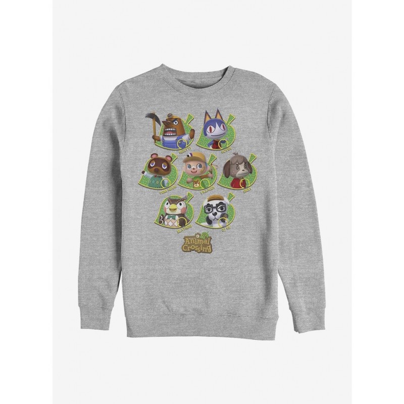 Value Item Nintendo Animal Crossing New Leaves Crew Sweatshirt $10.04 Sweatshirts