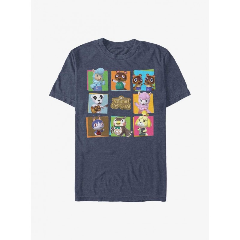 Fashion Nintendo Animal Crossing Island Bunch T-Shirt $7.41 T-Shirts