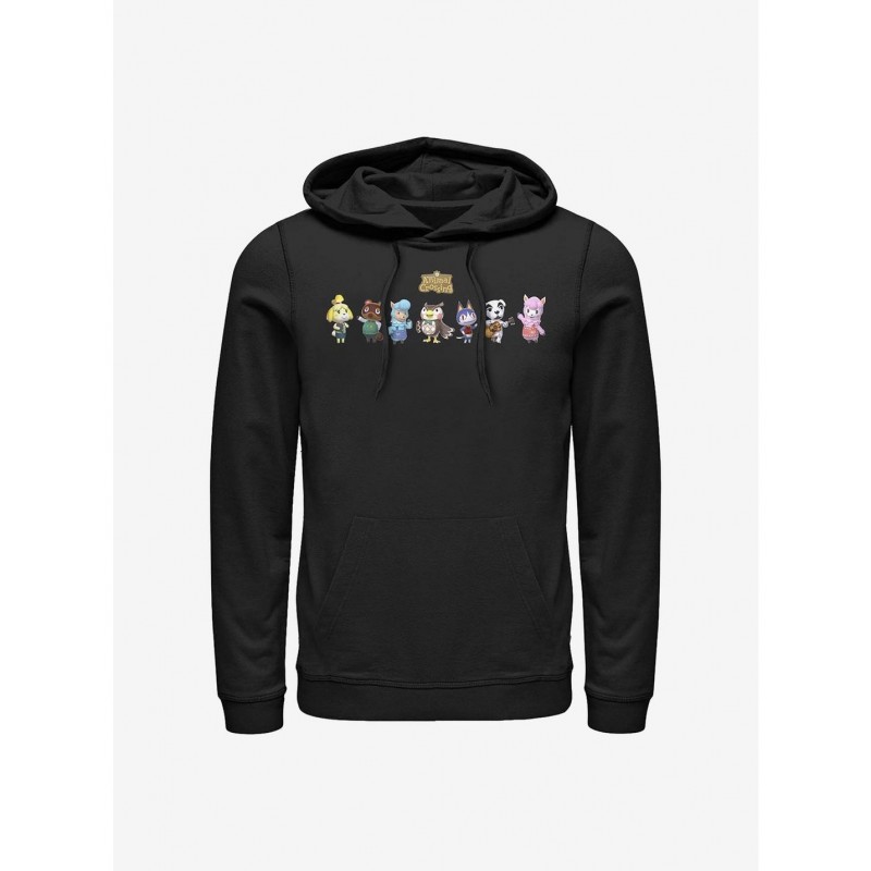 Discount Sale Nintendo Animal Crossing Main Players Hoodie $11.85 Hoodies