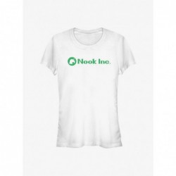 Sale Item Nintendo Animal Crossing Nook Inc Engineering Girls T-Shirt $9.46 T-Shirts