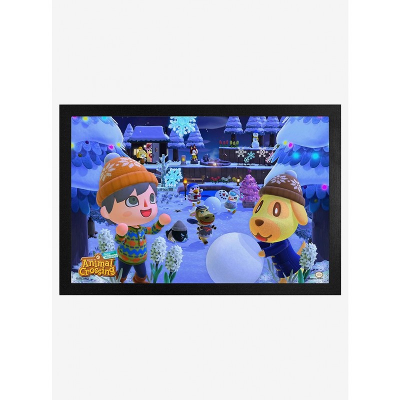 Low Price Animal Crossing New Horizons Winter Framed Wood Wall Art $9.71 Others