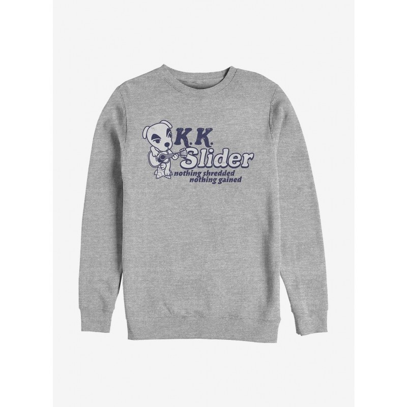 Sale Item Animal Crossing K.K. Slider Nothing Shredded Nothing Gained Crew Sweatshirt $13.58 Sweatshirts